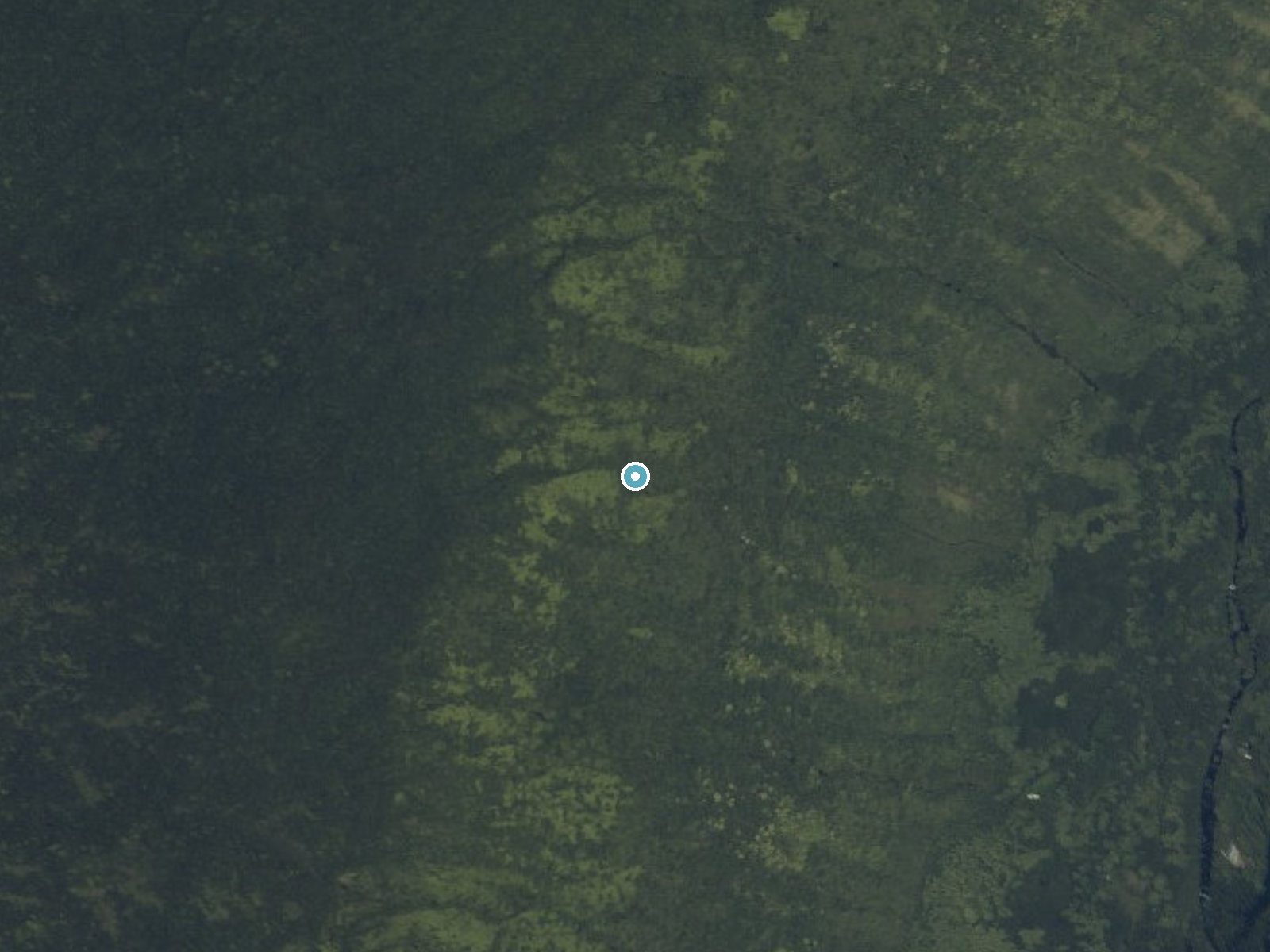 Aerial photo of the same ground around Aa Falls near Kukuihaele, Hawaii, for comparison with the lidar view