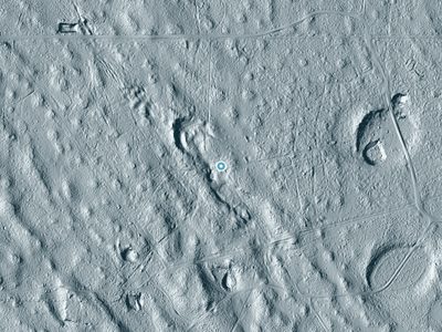 LiDAR terrain view around Tecolote Artesian Well in Texas