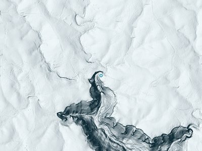 LiDAR terrain view around Monteagle Falls in Tennessee, about 134 feet of drop