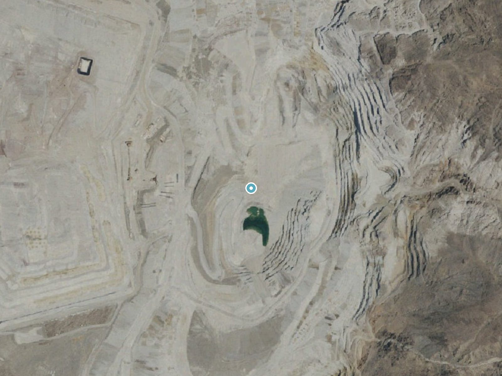 Aerial photo of the same ground around Manly Fall (historical) near Homewood Canyon, California, for comparison with the lidar view