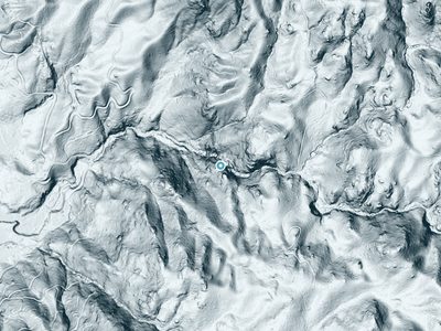 LiDAR terrain view around Ella Falls