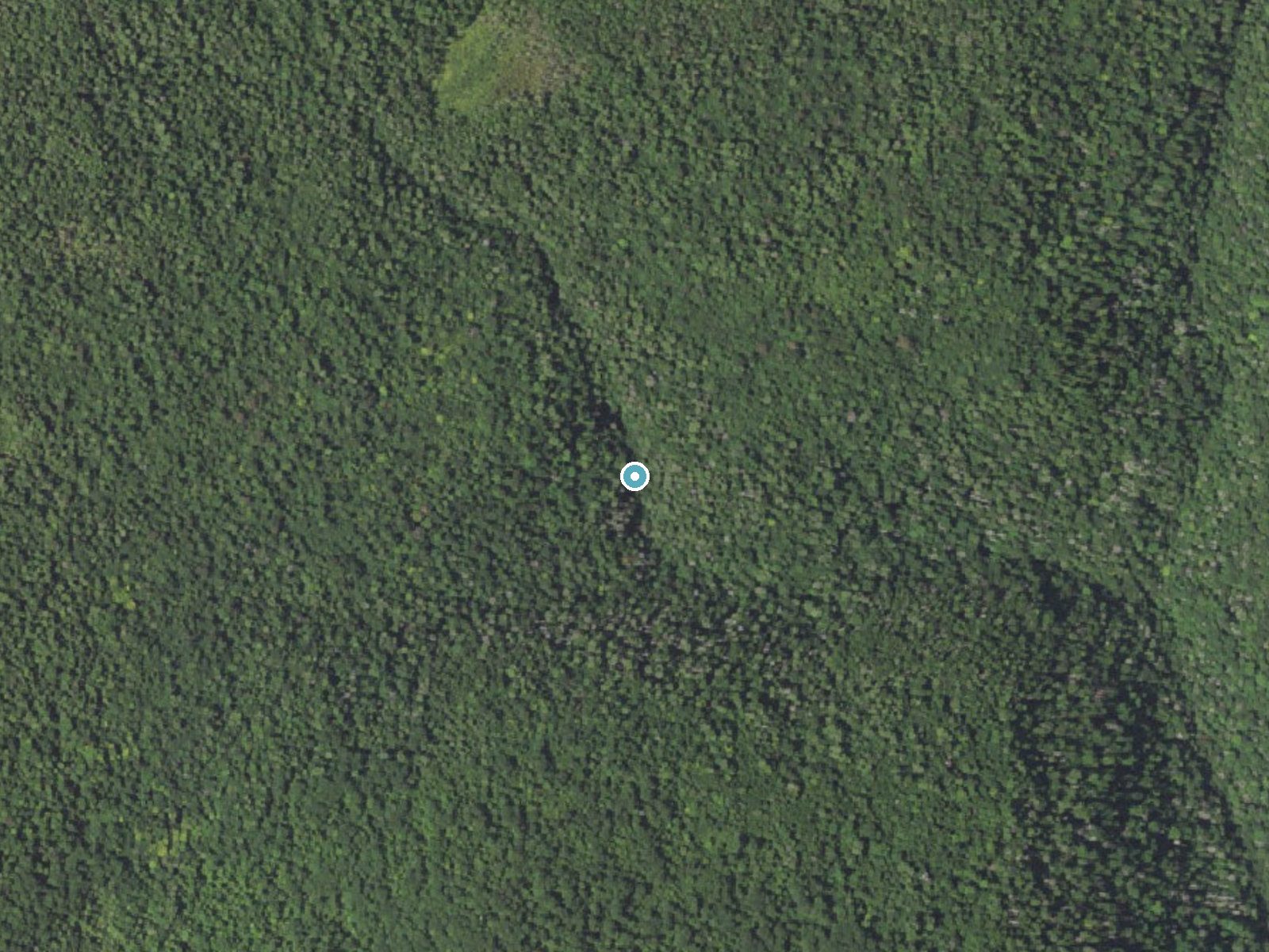 Aerial photo of the same ground around Seneca Falls near Jamison City, Pennsylvania, for comparison with the lidar view