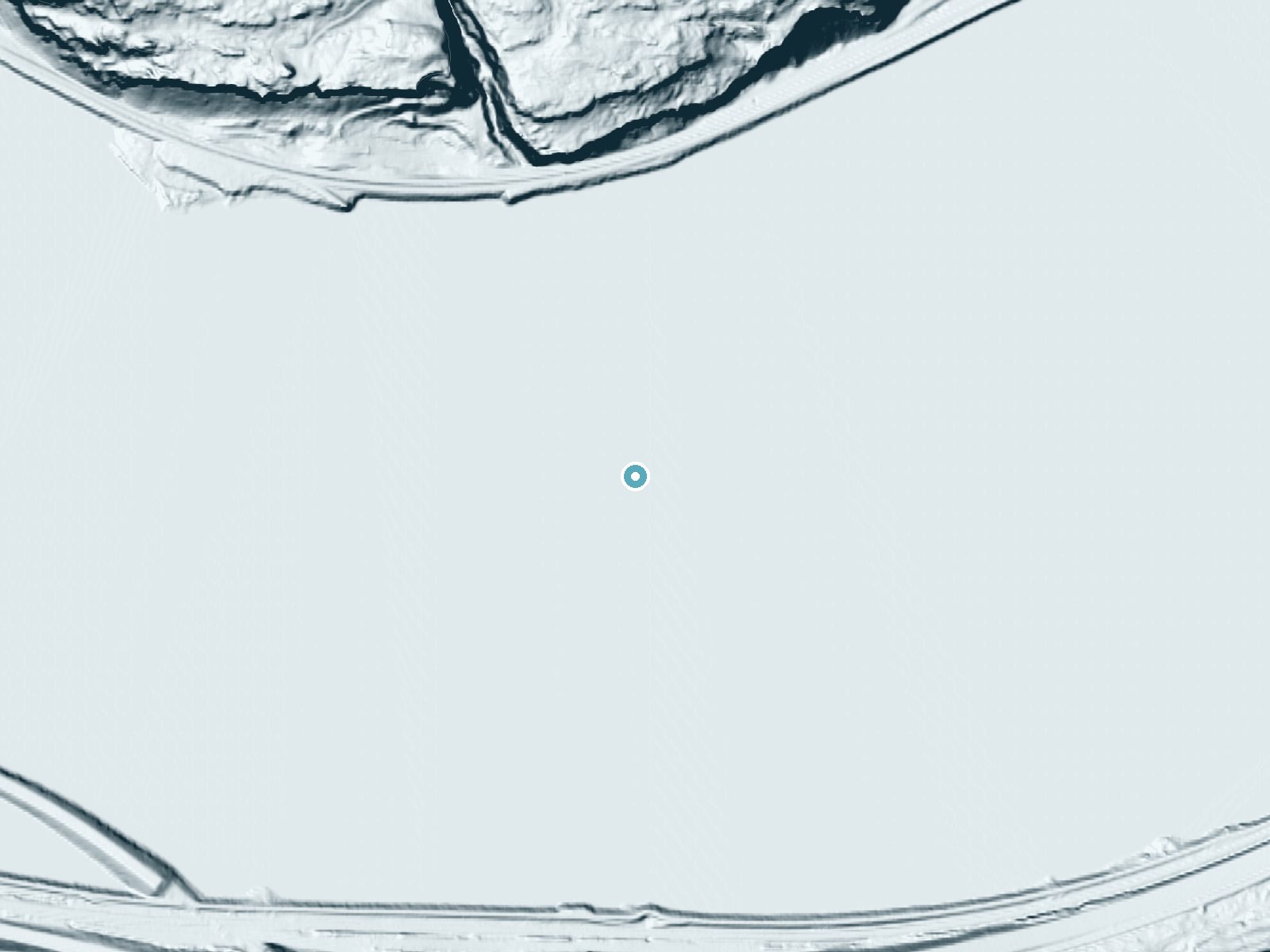LiDAR bare-earth terrain around Celilo Falls (historical) near Wishram, Oregon
