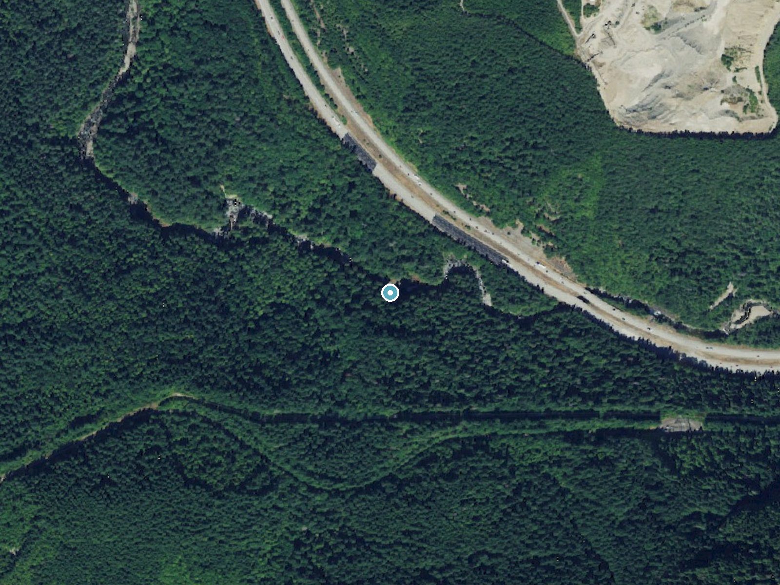 Aerial photo of the same ground around Twin Falls near Riverpoint, Washington, for comparison with the lidar view