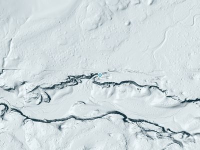 LiDAR terrain view around Reiser Falls in Washington, about 67 feet of drop