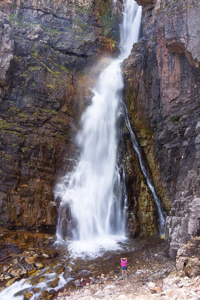 Apikuni Falls waterfall