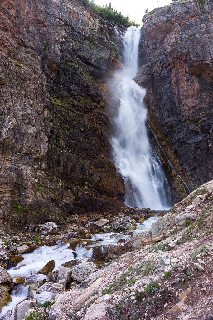 Apikuni Falls waterfall