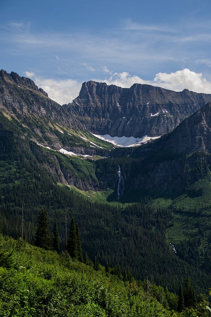 Bird Woman Falls waterfall