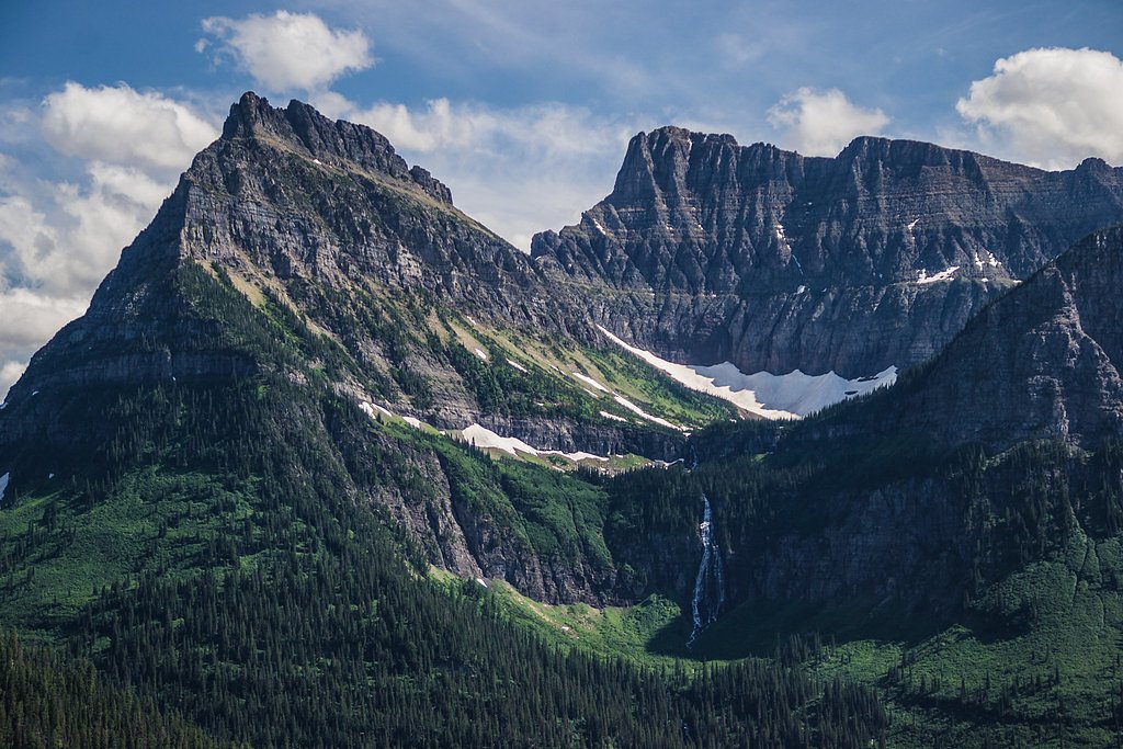 Bird Woman Falls waterfall
