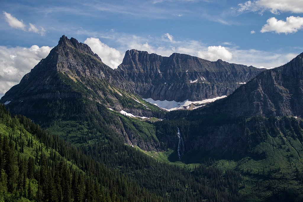 Bird Woman Falls waterfall