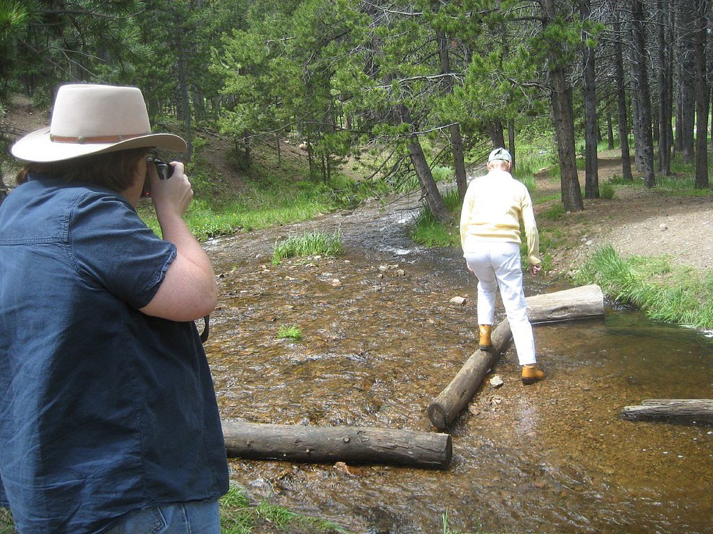 Brooks Lake Creek Falls waterfall