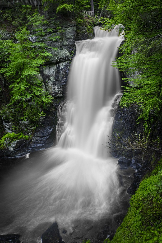 Bushkill Falls waterfall