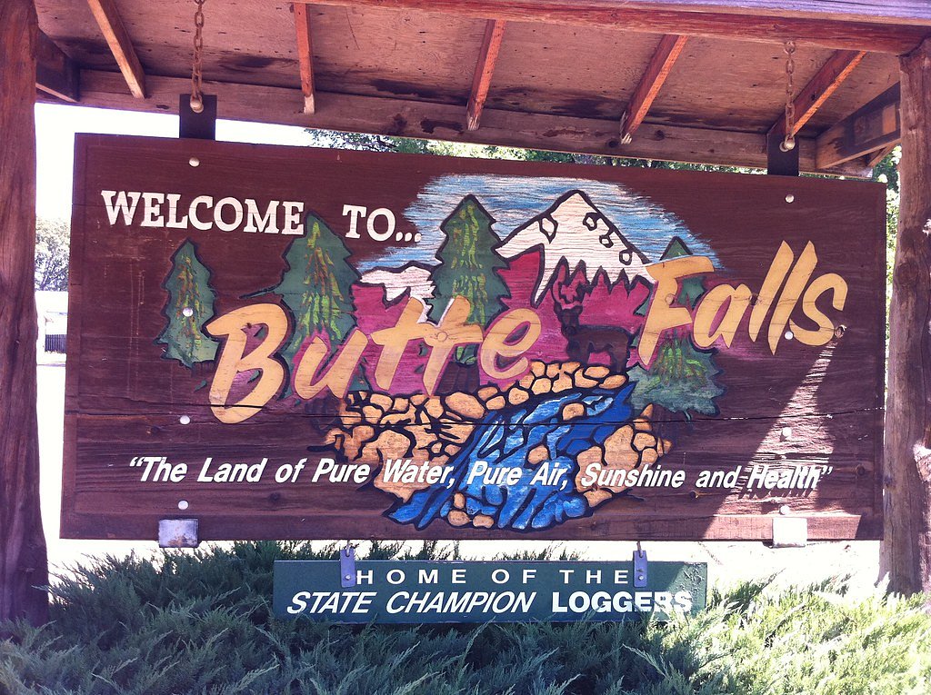 Butte Falls waterfall
