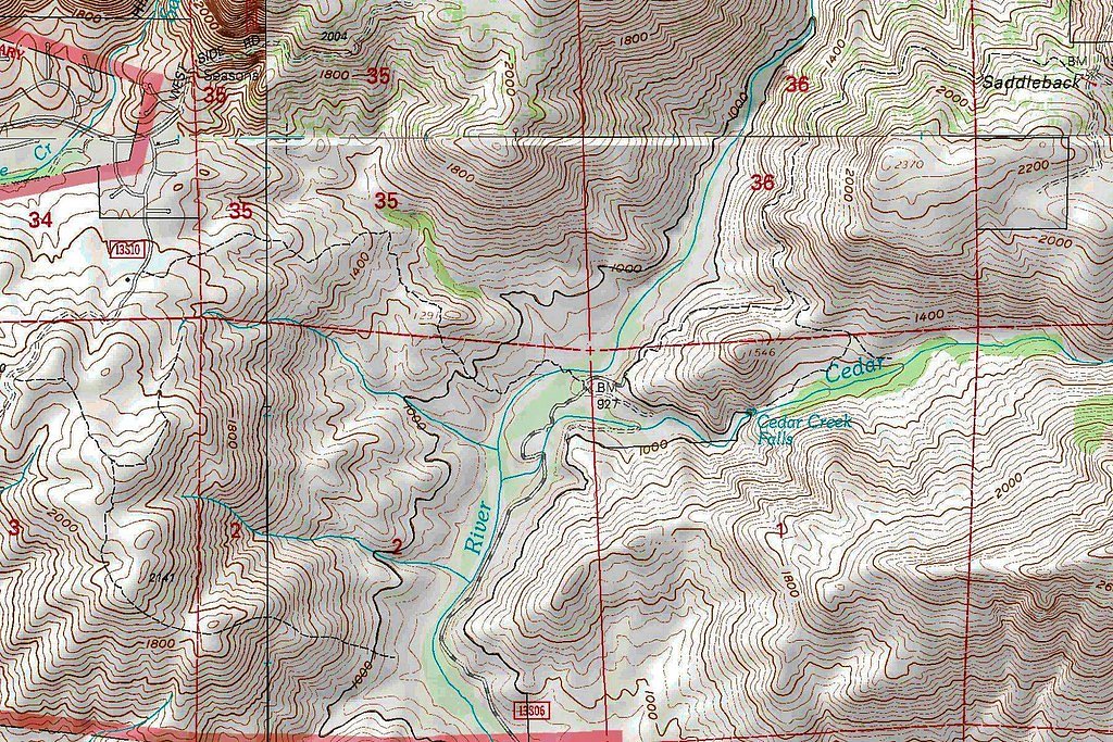 Cedar Creek Falls waterfall