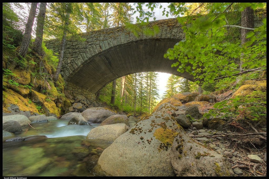 Cougar Falls waterfall