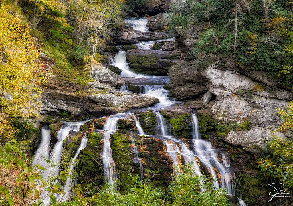 Cullasaja Falls waterfall