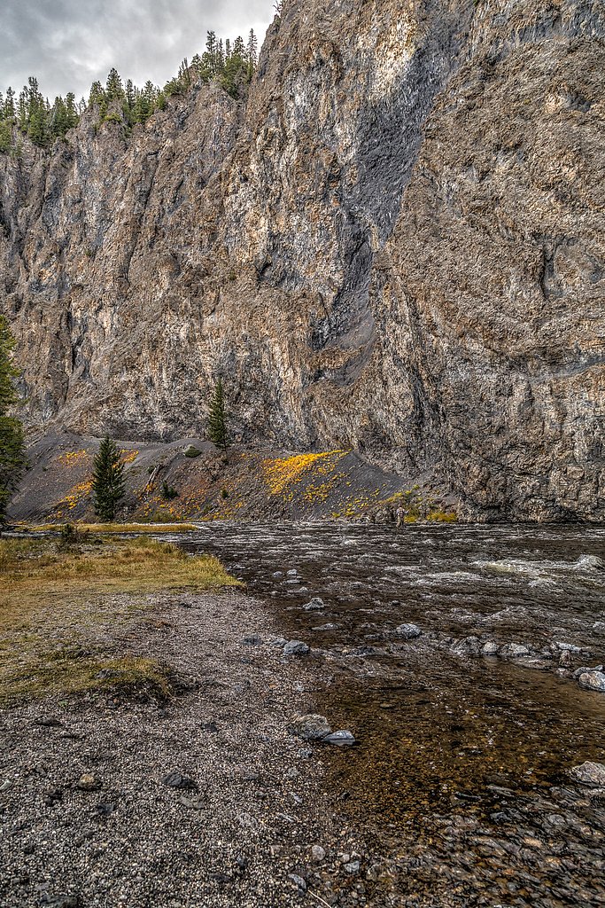 Firehole Falls waterfall