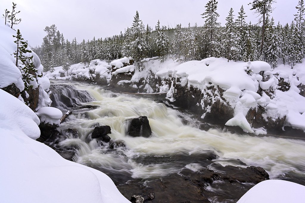 Firehole Falls waterfall