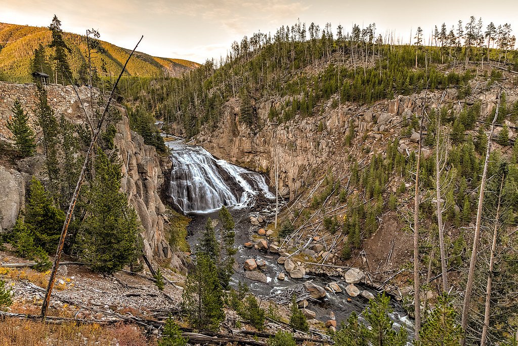 Gibbon Falls waterfall