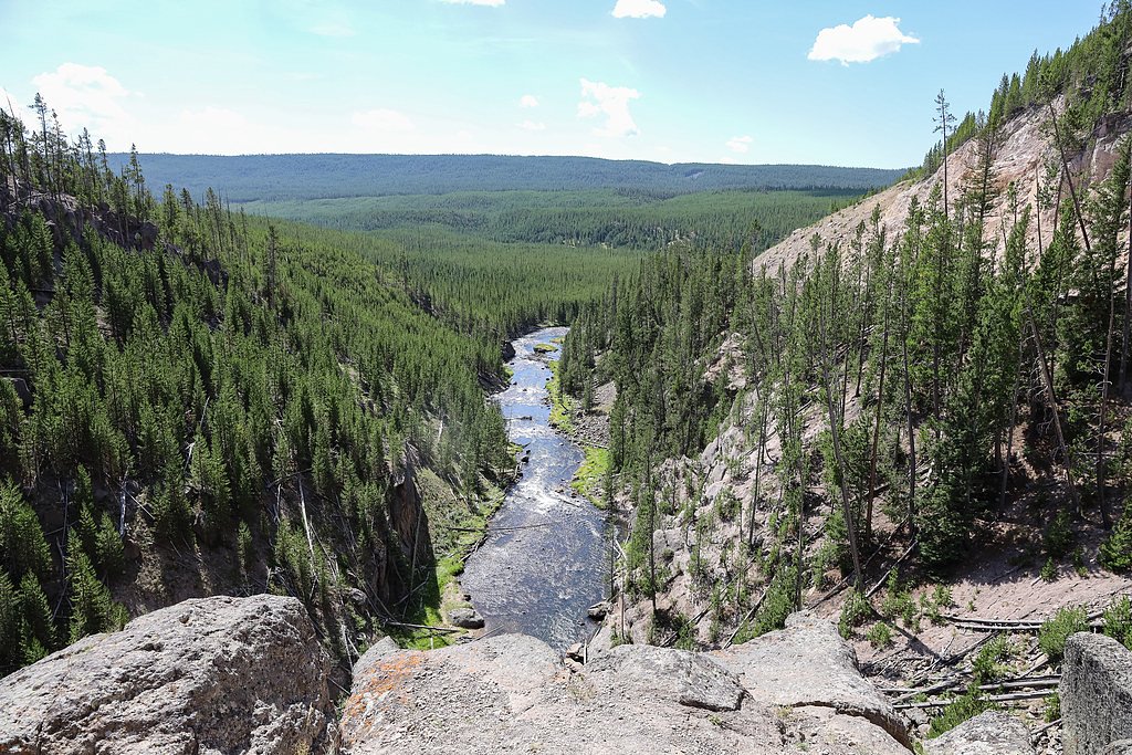 Gibbon Falls waterfall