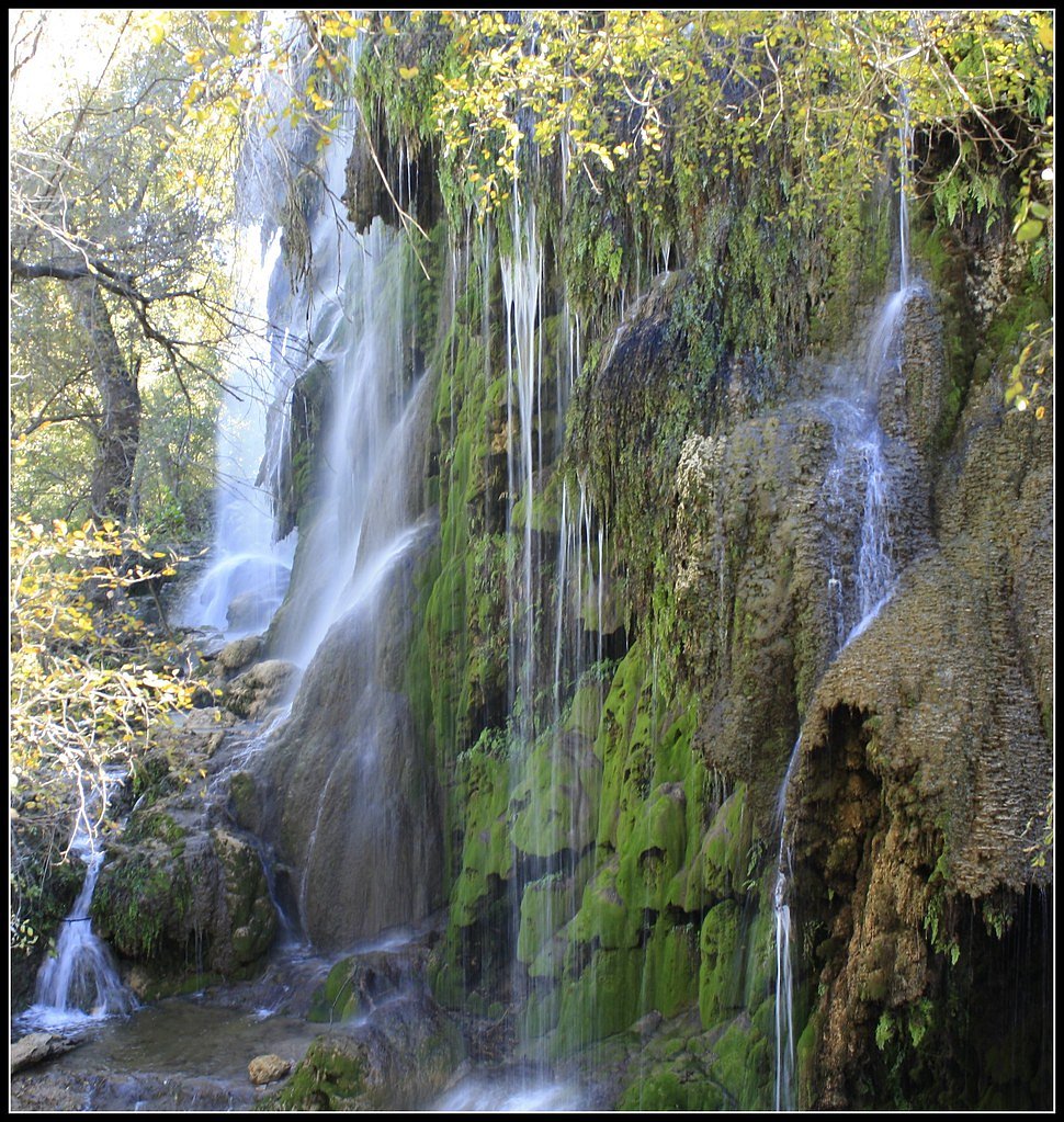Gorman Falls waterfall