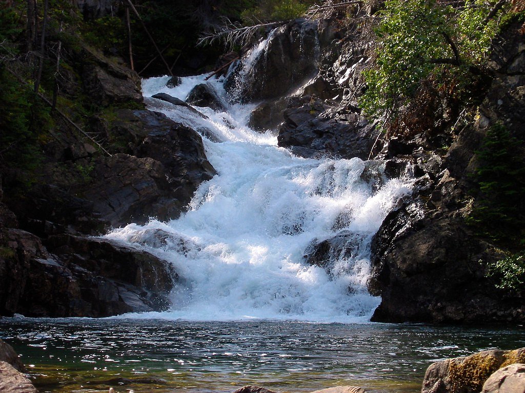 Gros Ventre Falls waterfall
