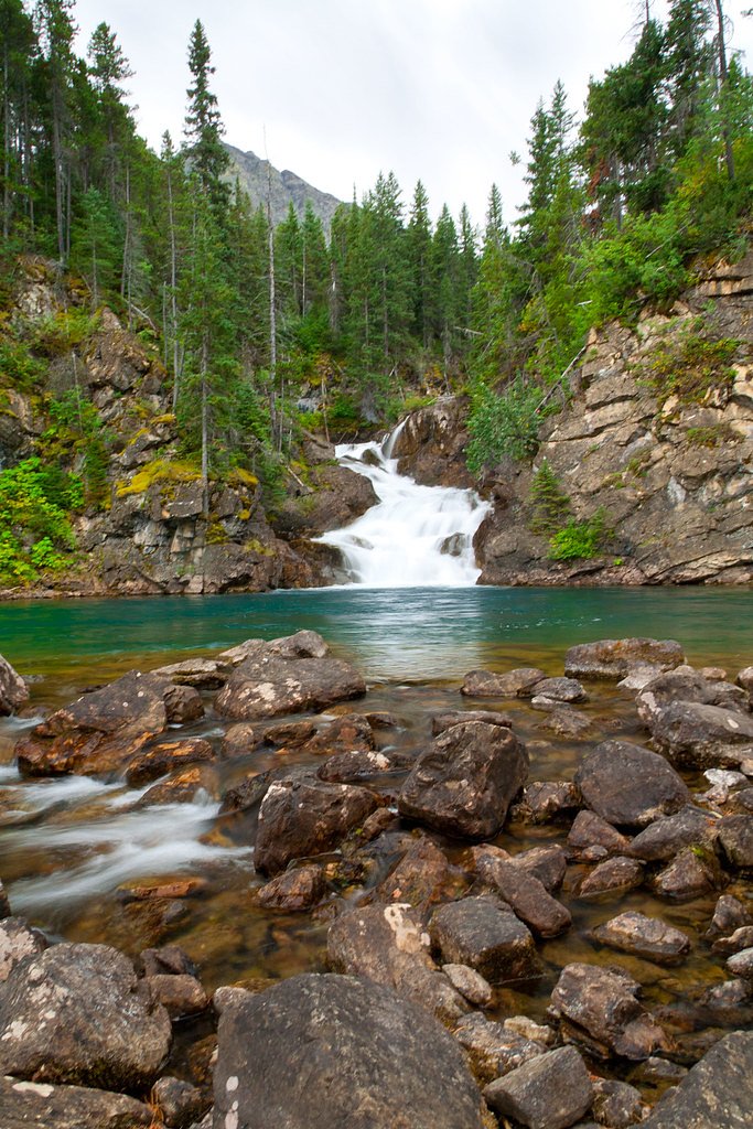 Gros Ventre Falls waterfall