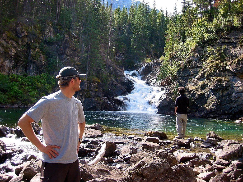 Gros Ventre Falls waterfall