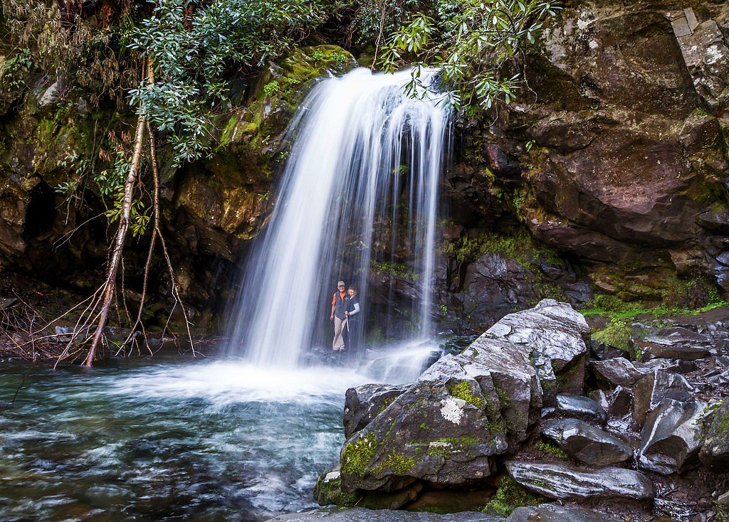 Grotto Falls waterfall