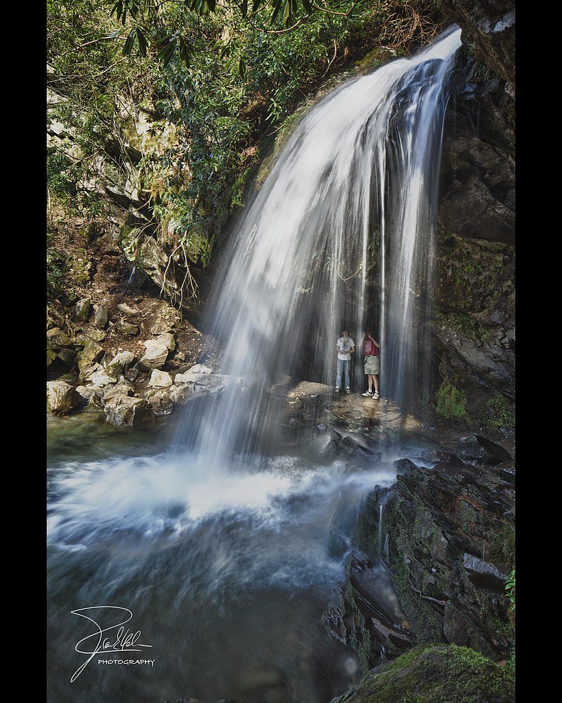 Grotto Falls waterfall