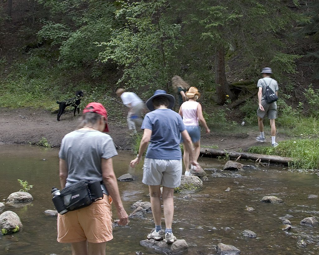 Jemez Falls waterfall