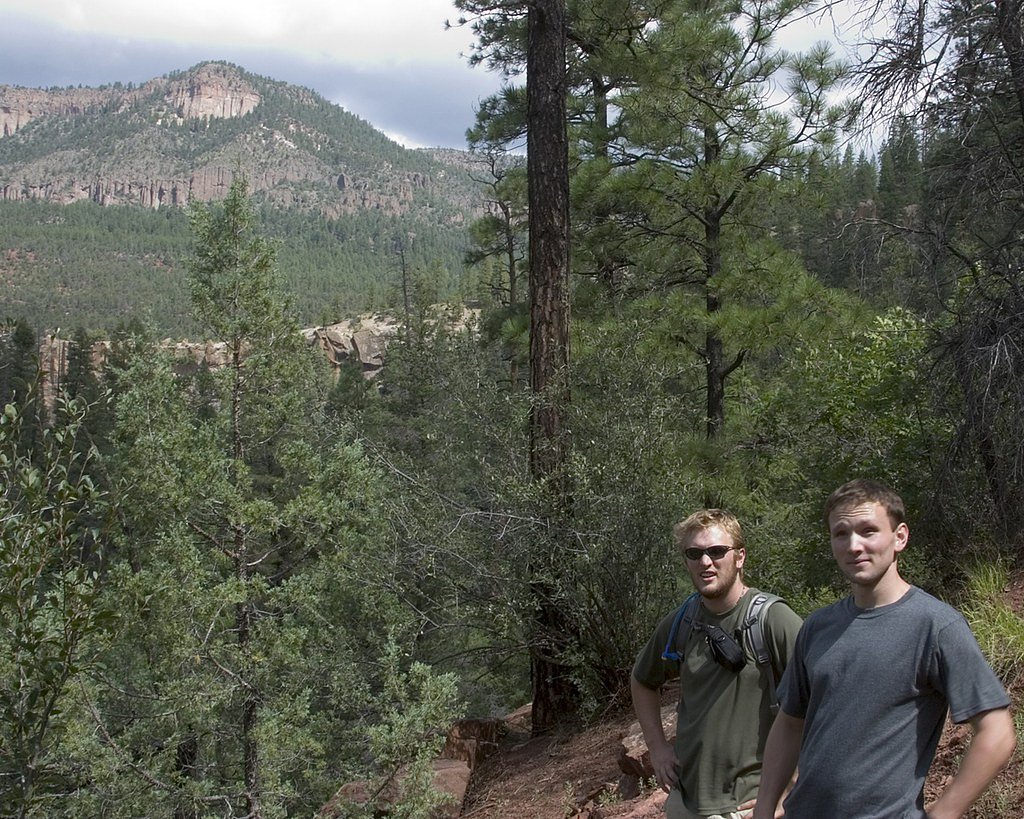 Jemez Falls waterfall