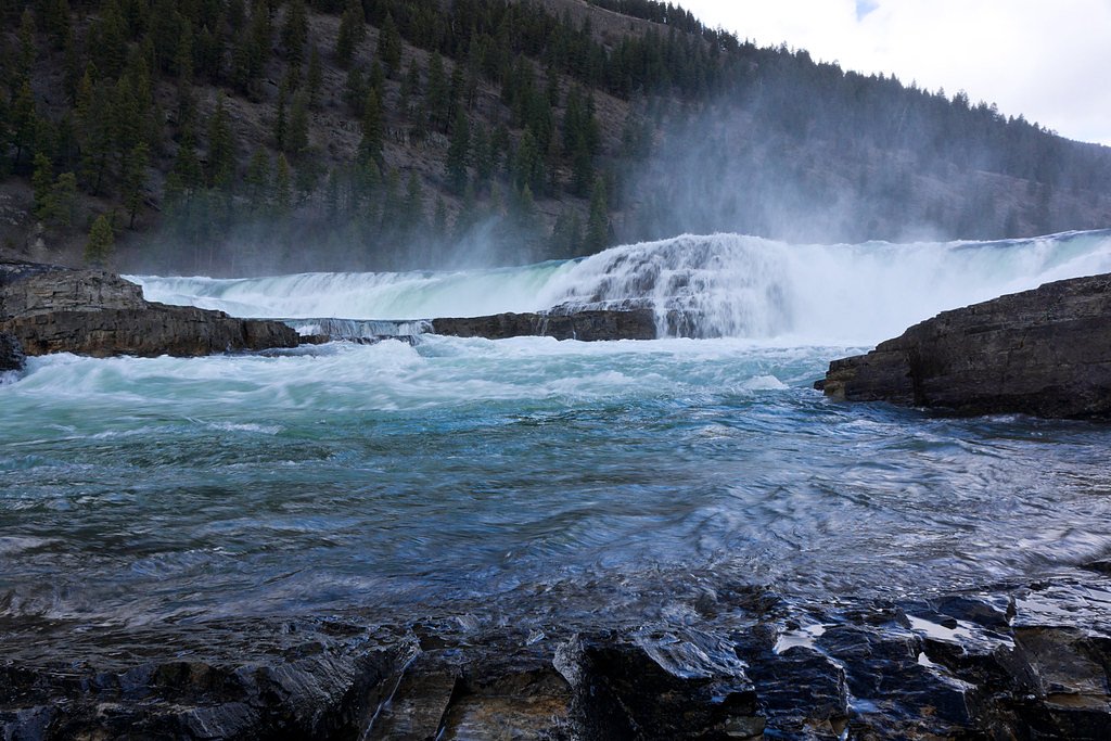 Kootenai Falls waterfall
