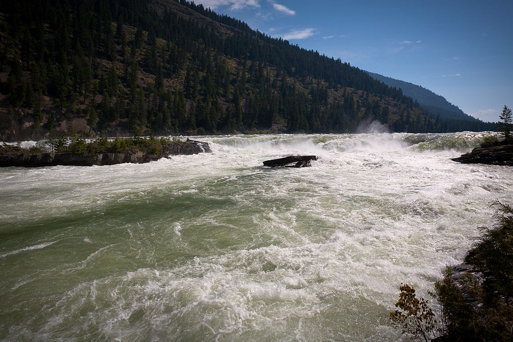 Kootenai Falls waterfall