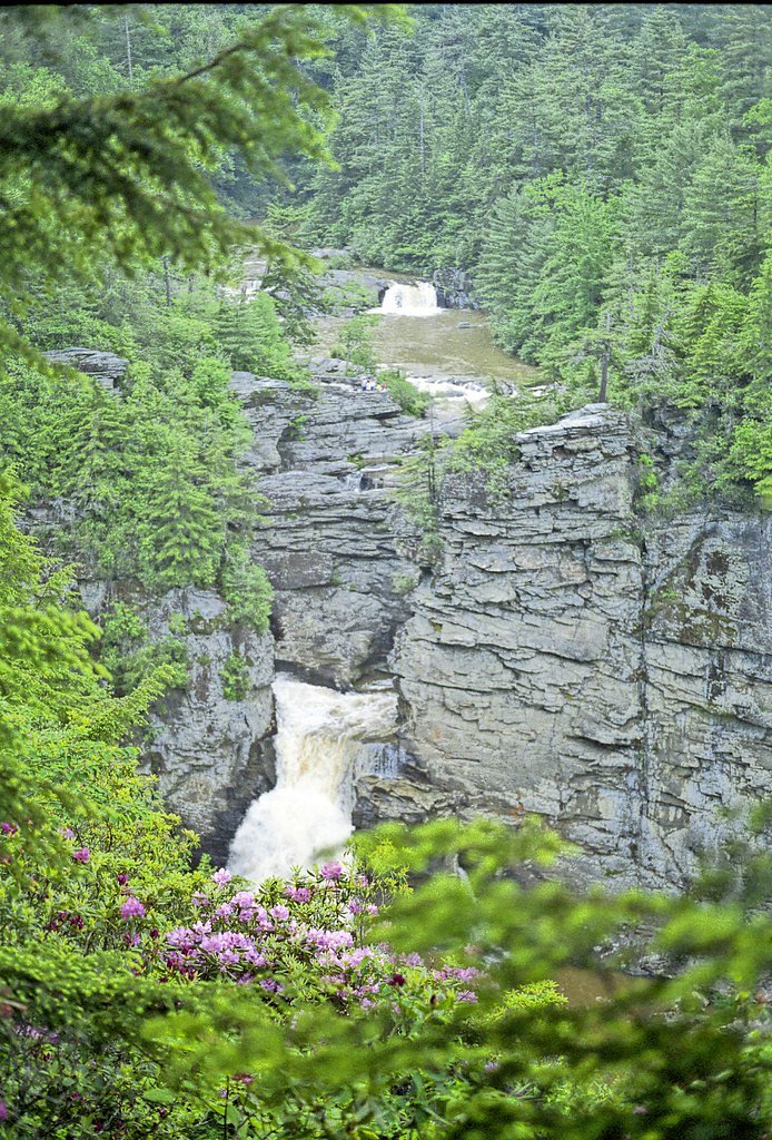 Linville Falls waterfall