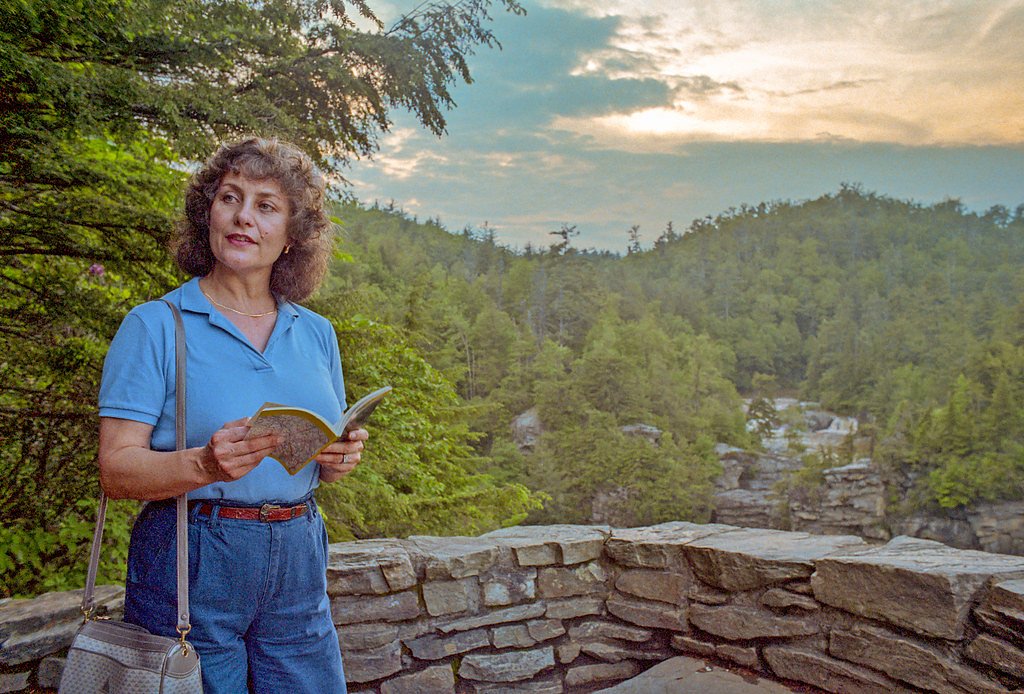 Linville Falls waterfall