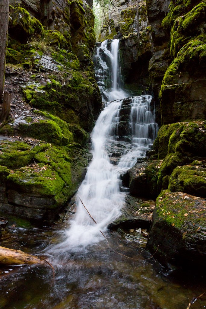 Little North Fork Falls waterfall