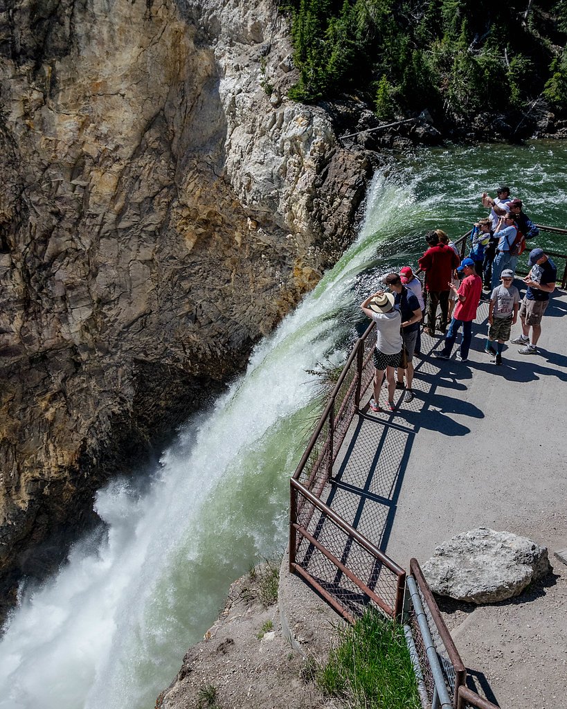 Lower Falls of the Yellowstone River waterfall