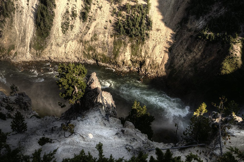 Lower Falls of the Yellowstone River waterfall