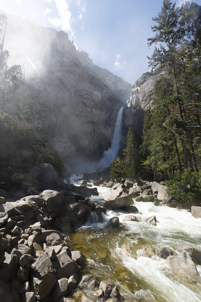 Lower Yosemite Fall waterfall