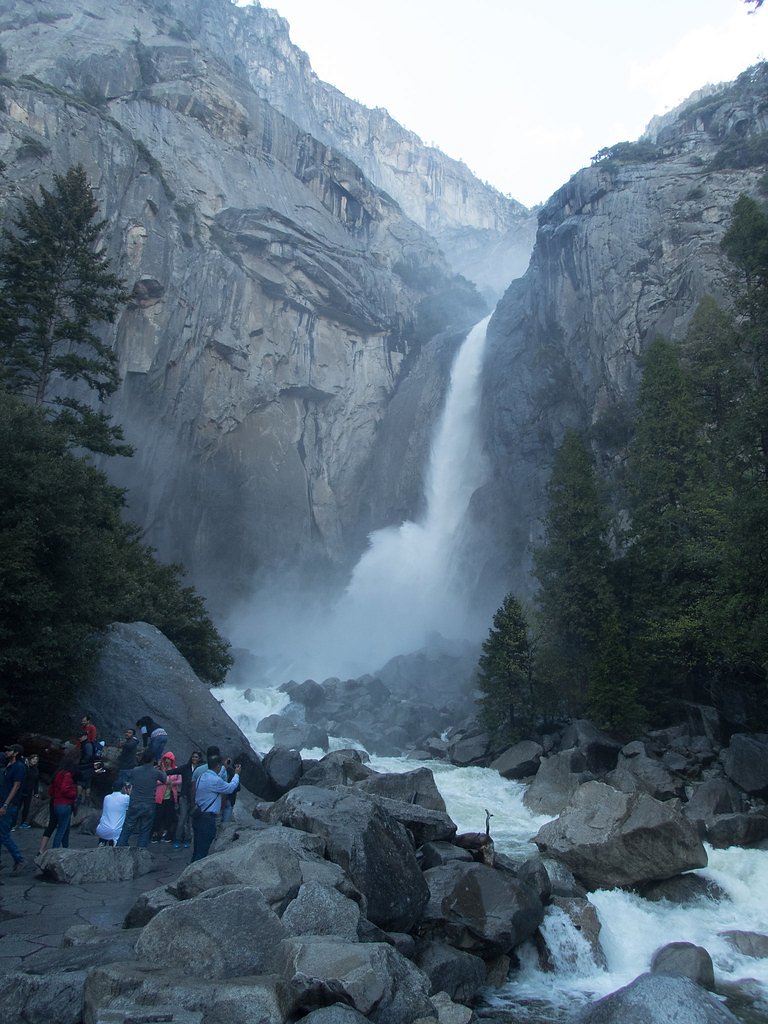 Lower Yosemite Fall waterfall