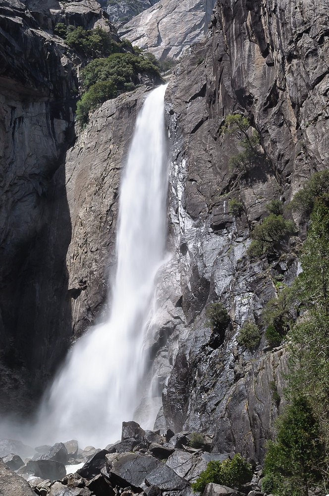 Lower Yosemite Fall waterfall