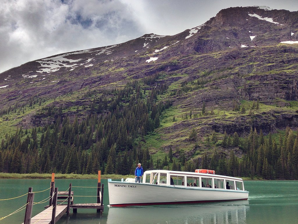 Morning Eagle Falls waterfall