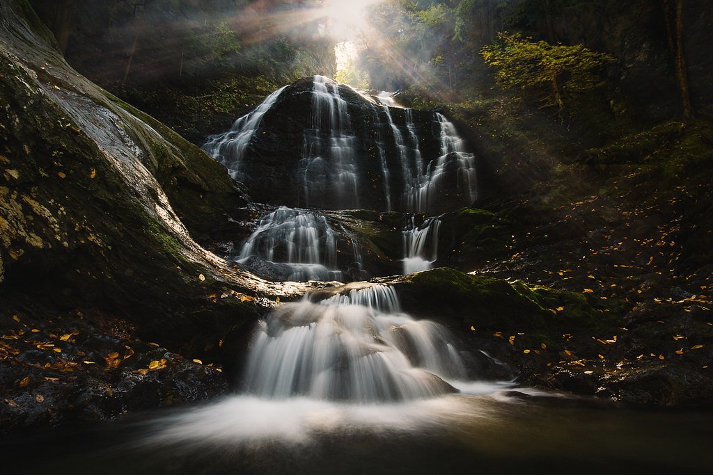 Moss Glen Falls waterfall