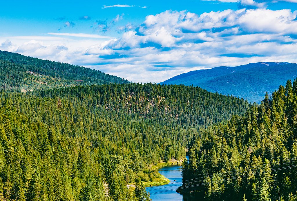 Moyie Falls waterfall