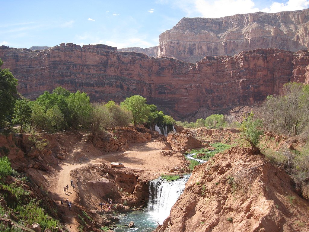 Navajo Falls waterfall