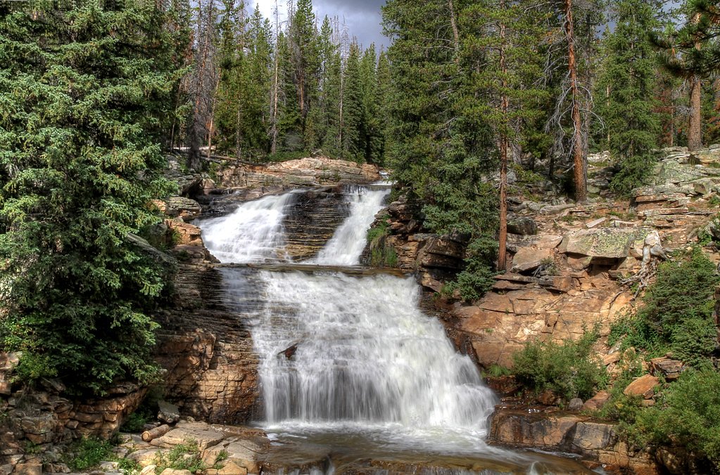 Provo River Falls waterfall