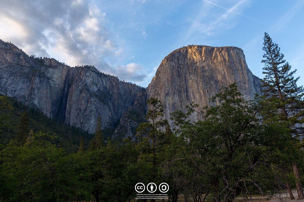 Ribbon Fall waterfall