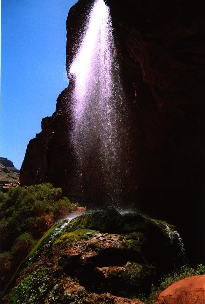 Ribbon Falls waterfall