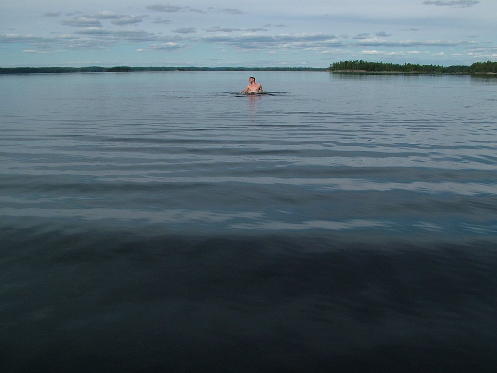 Saganaga Falls waterfall